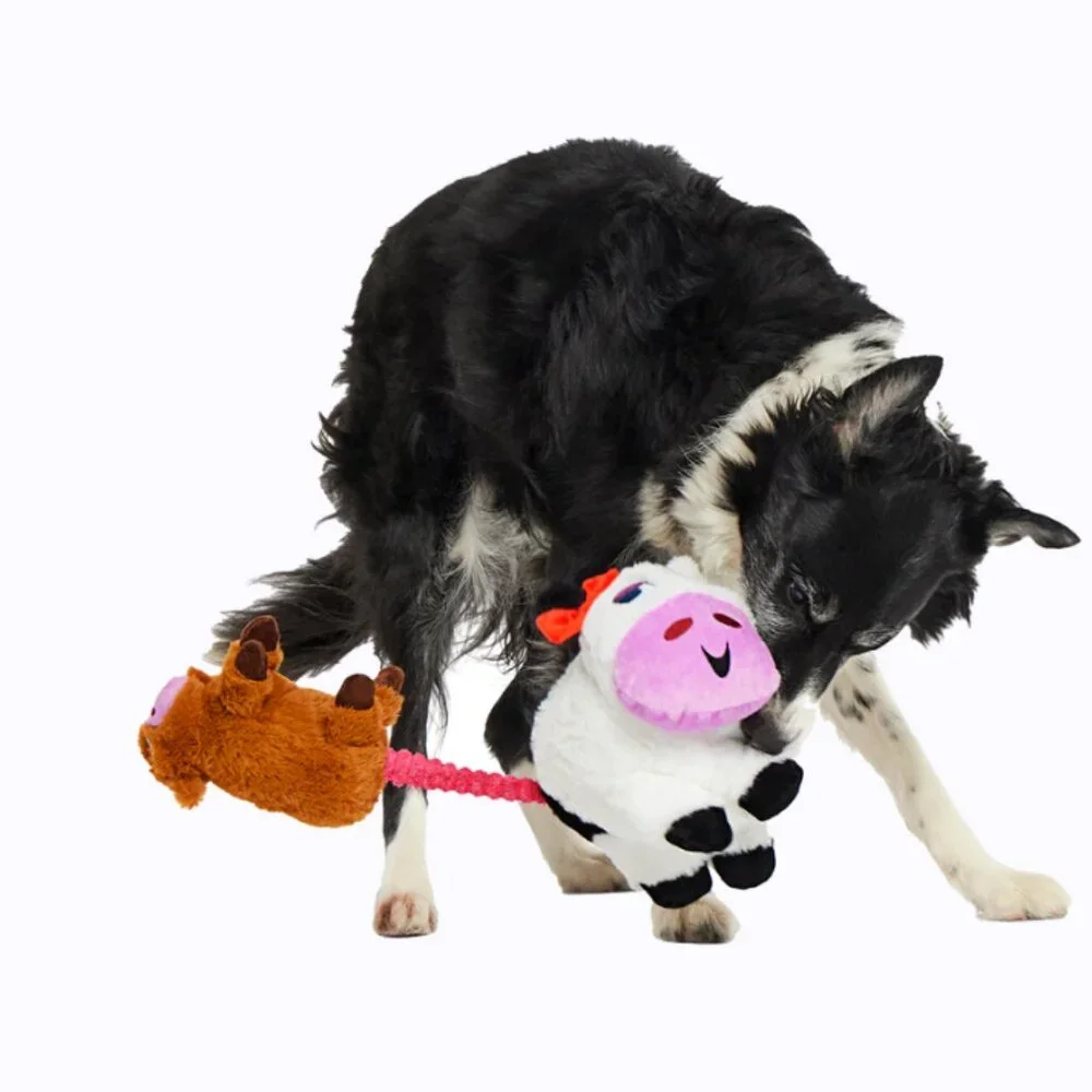 Bark Box 'Bertha the Cow' Dog Toy |‎ Extra Large | NWT